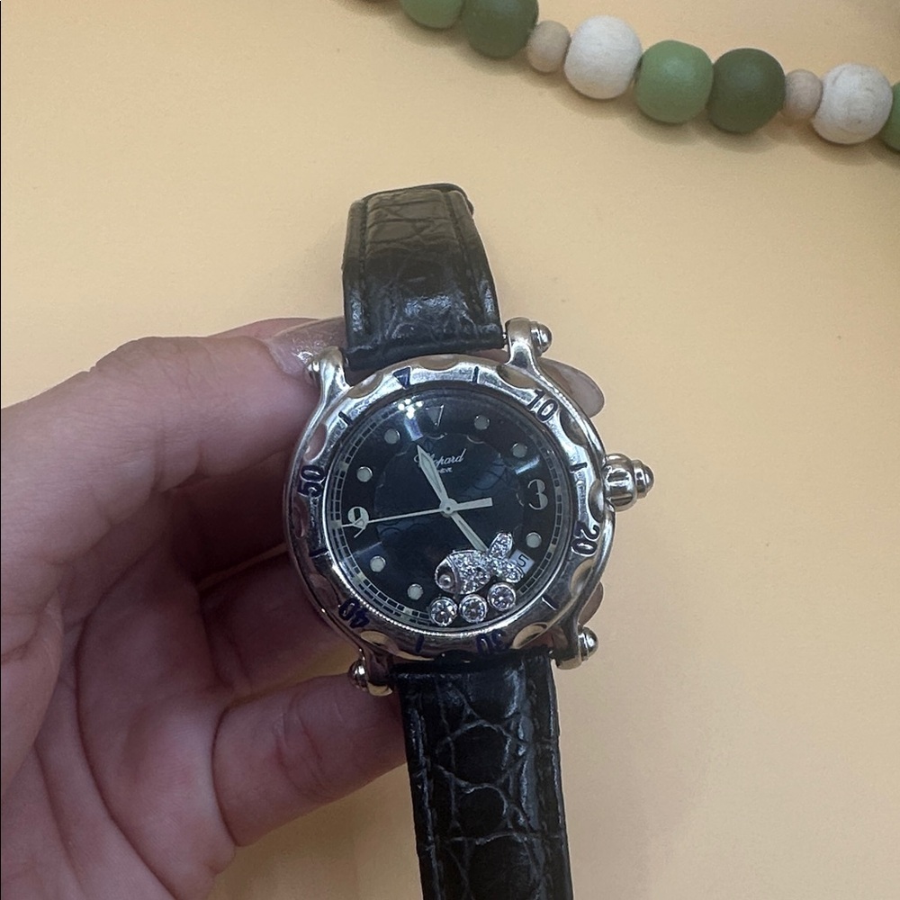 CHOPARD Happy Sport Floating Fish Deep Blue Y2K Watch - Picture 8 of 16